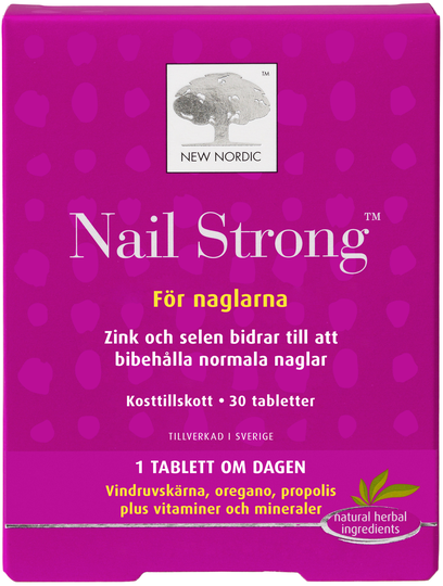 New Nordic Nail Strong Kosttillskott naglar Tablett 30 st
