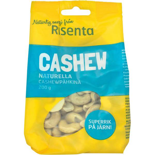 Risenta Cashewkärnor Hela 200 g