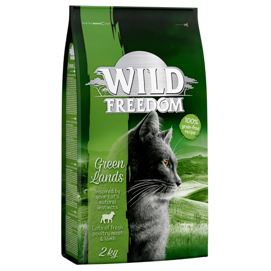Ekonomipack: 3 x 2 kg Wild Freedom torrfoder - Green Lands - Lamb