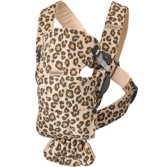 BabyBjörn Bärsele Mini Beige/Leo Bomull