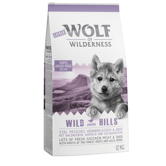 Little Wolf of Wilderness Junior - Wild Hills Duck - 12 kg