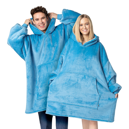 Blå Megahoodie - One size