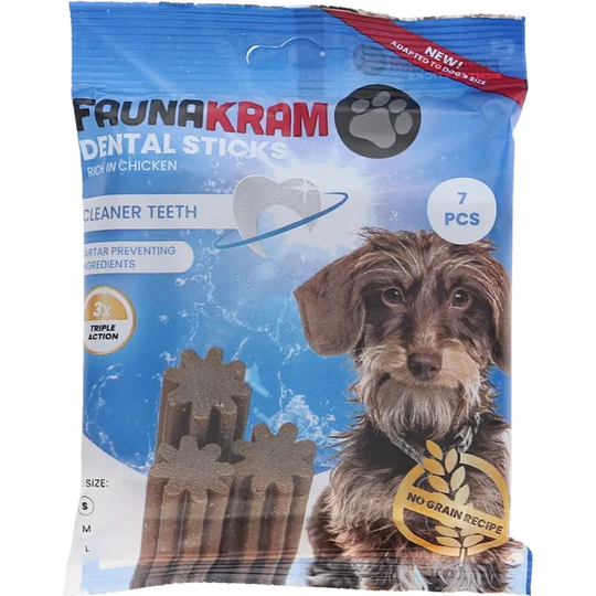 Faunakram 2 x Tand Tuggpinnar Liten Hund