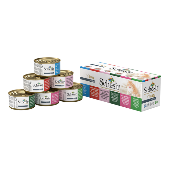 Blandpack: Schesir i gelé 6 x 85 g - 6 sorter
