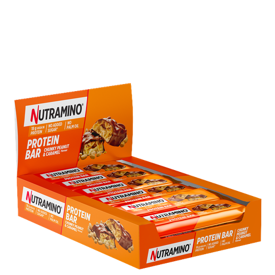 12 x Nutramino Chunky Peanut Proteinbar, 55 g
