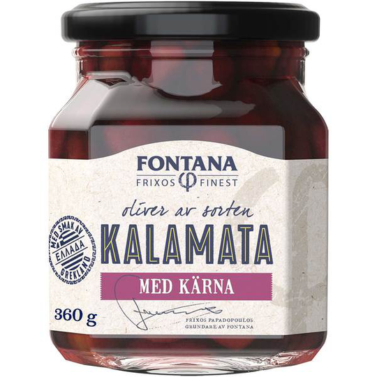 Fontana Frixos Finest Kalamataoliver med kärna 360 g