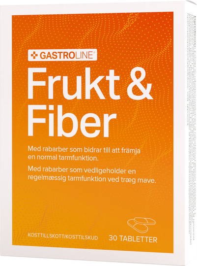 Gastroline Frukt & Fiber 30 tabletter