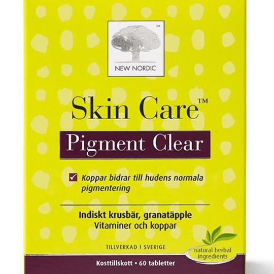 New Nordic Skin Care Pigment Clear 60 tabletter