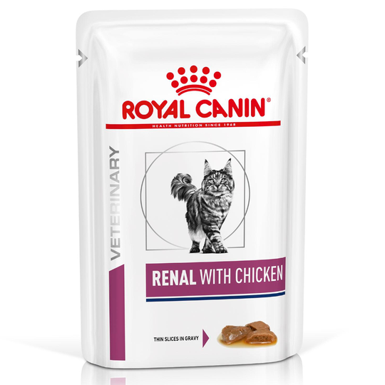 Royal Canin Veterinary Diet Feline Renal Chicken - 24 x 85 g