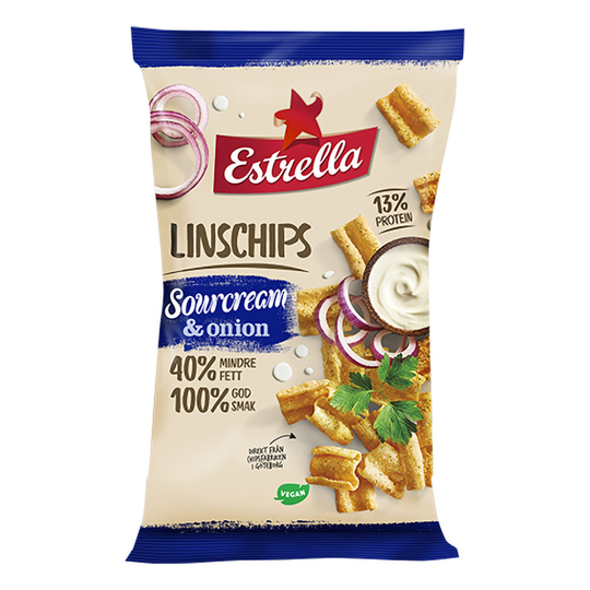 Estrella Linschips Sourcream & Onion - 110 g