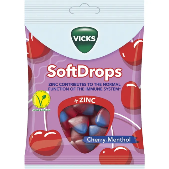 Vicks 2 x Fruktgummi Körsbär C-vitamin