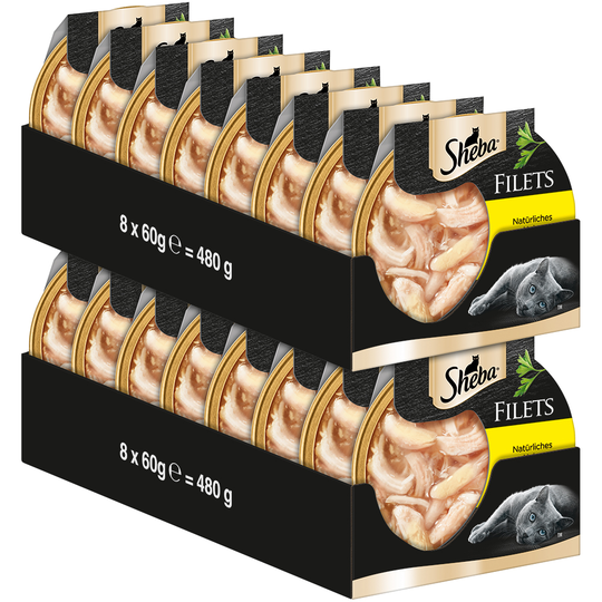 Ekonomipack: Sheba Feine Filets 32 x 60 g - Kyckling