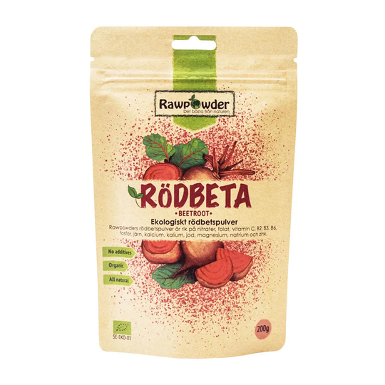 Rawpowder Rödbeta, 200g pulver ekologisk