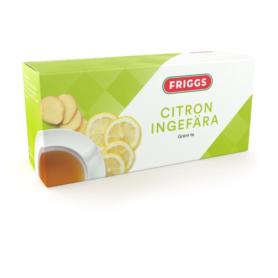 Friggs Grönt te Ingefära & Citron 40 g