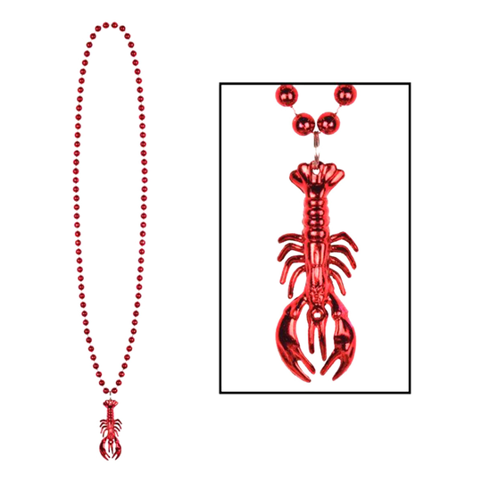 Partybeads med Kräftmedaljong - 3-pack