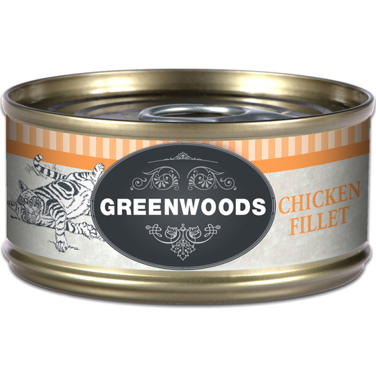 Ekonomipack: 48 x 70 g Greenwoods Adult våtfoder - Chicken