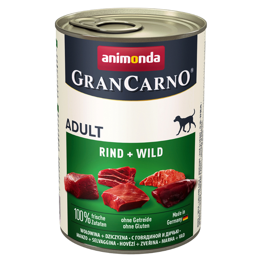 Ekonomipack: Animonda GranCarno Original 24 x 400 g - Nötkött & vilt
