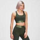 MP Women's Adapt Textured Sports Bra - Mörkgrön - XXS