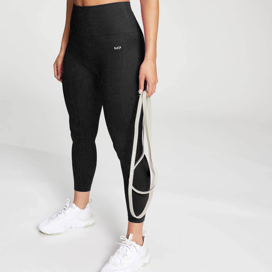MP Women's Shape Seamless 7/8 Leggings - Svart - XXS