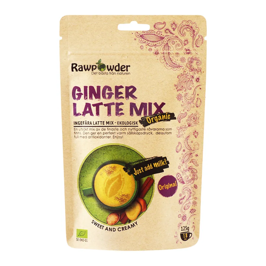 Rawpowder Ginger Latte Mix Original, 125g ekologisk