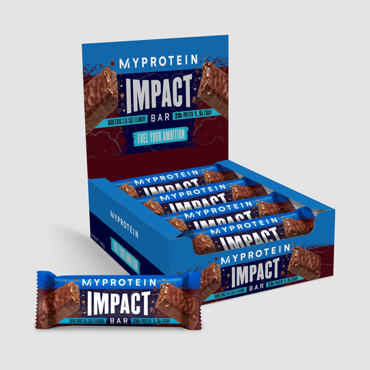 Impact Protein Bar - 12Bars - Mörk Choklad och Havssalt