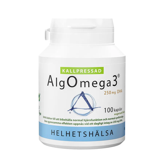 Helhetshälsa AlgOmega3 Kallpressad 500mg, 100 kapslar