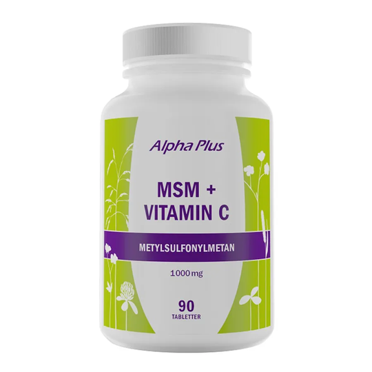 Alpha Plus MSM + Vitamin C , 90 tabletter
