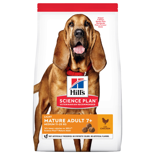 Ekonomipack: 2 x Hill's Science Plan hundfoder - Mature Adult Light Medium Chicken (2 x 14 kg)