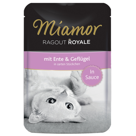 Ekonomipack: Miamor Ragout Royale i sås 44 x 100 g - Anka & fågel