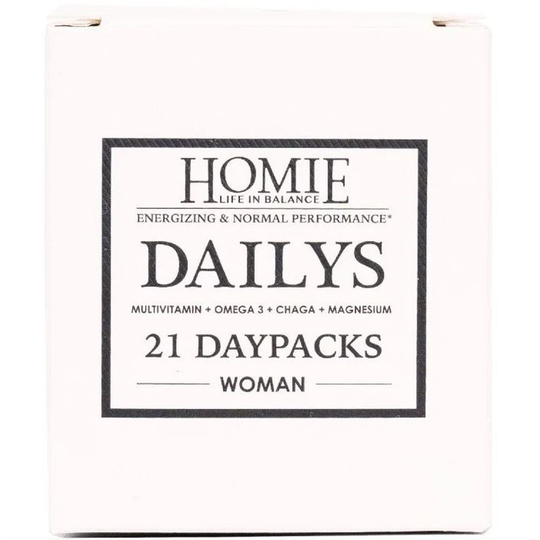 Homie Dailys Vitamintillskott Kvinna 21 daypacks