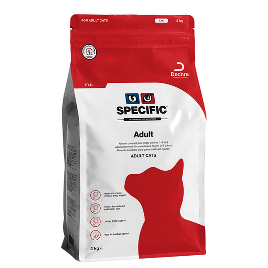 Ekonomipack: 2 påsar Specific Cat till lågt pris! FXD Adult (2 x 2 kg)