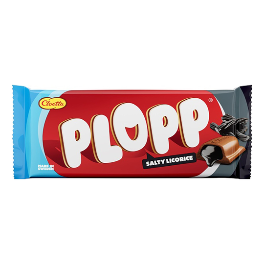 Plopp Salty Licorice - 80 gram
