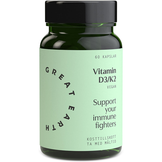 Great Earth Vitamin D3/K2 60 kapslar