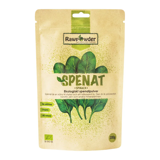 Rawpowder Spenat Pulver, 200g ekologisk