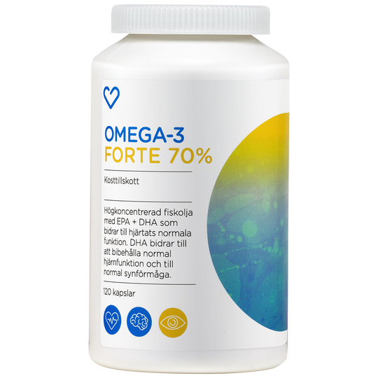 Hjärtats Omega-3 Forte Kapsel 120st
