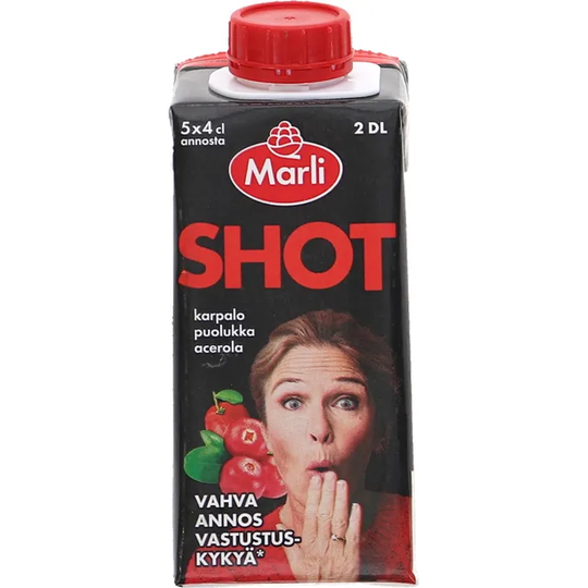 Marli 3 x Tranbär Lingon Shot