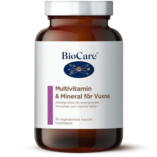 BioCare Multivitamin & Mineral för vuxna 30 kapslar