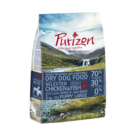 Purizon Large Puppy Chicken & Fish - Grain Free - 4 kg