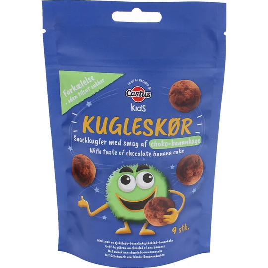 Castus 2 x Fruktkulor Choklad Banan