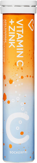 Hjärtats Vitamin C + Zink Apelsin Brustablett 20st