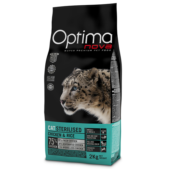 Optimanova Sterilised - Ekonomipack: 2 x 8 kg