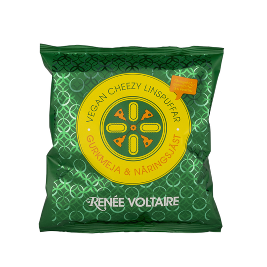 Renée Voltaire Vegan Cheezy Linspuffar Gurkmeja & Näring 60 g