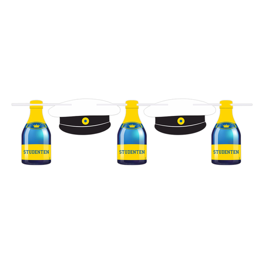Girlang Studentmössa & Champagneflaska