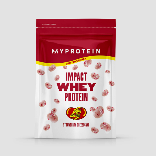 Vassleprotein - Impact Whey Protein - 1kg - Jelly Belly - Strawberry Cheesecake