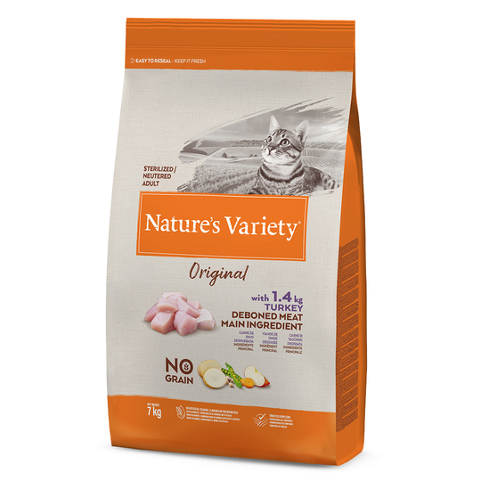 Nature's Variety Original No Grain Sterlised Turkey - Ekonomipack: 2 x 7 kg