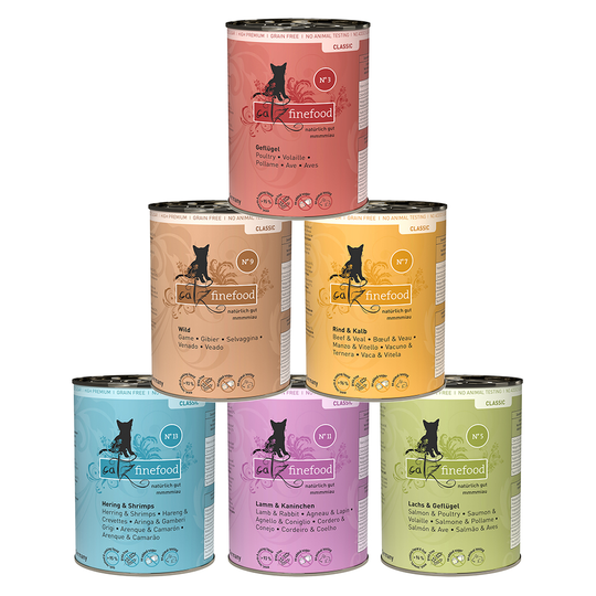 Ekonomipack: catz finefood på burk 24 x 400 g - Blandpack I