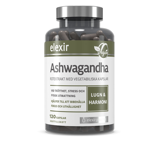 Elexir Ashwagandha 120 vegetabiliska kapslar