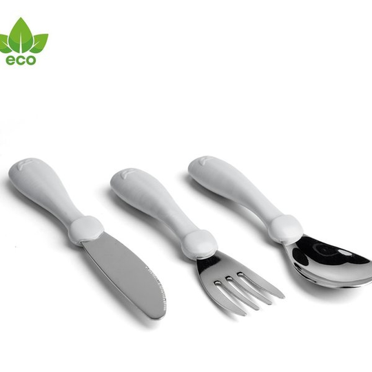 Herobility Eco Toddler Cutlery - Mist Gray