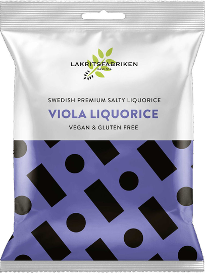 Lakritsfabriken Premium White Salty Viola 100g