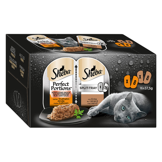 Sheba Perfect Portions Mix 16 x 37,5 g - Noble Paté: Lax + Kyckling